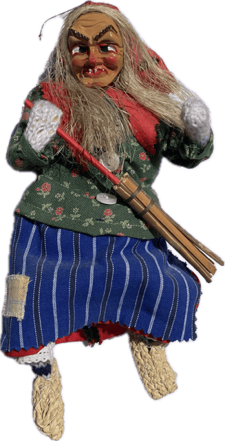 Handgemachte Bastelhexe der Hottscheck Narrenzunft Grötzingen